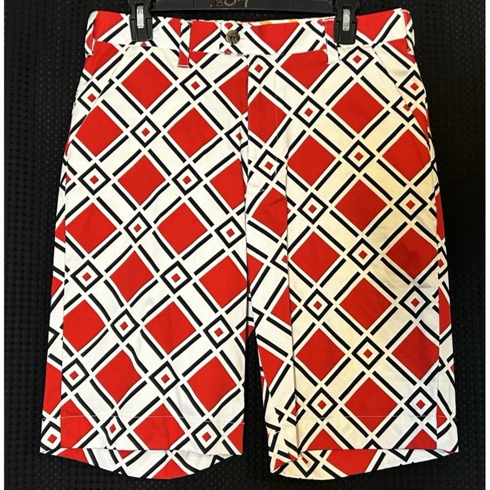 NWOT Mens Loudmouth Danger Print Golf Shorts Size 32